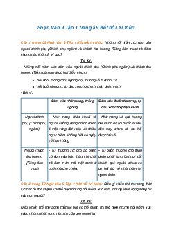 Soạn bài Củng cố, mở rộng trang 59 | SGK Ngữ Văn 9 Kết nối tri thức (Tập 1)