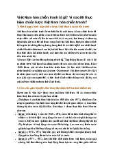 Việt Nam hóa chiến tranh là gì? Vì sao Mĩ thực hiện chiến lược Việt Nam hóa chiến tranh?