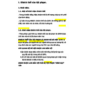 CHƯƠNG 5: KHÁCH THỂ CỦA TỘI PHẠM TRONG PHÁP LUẬT HÌNH SỰ