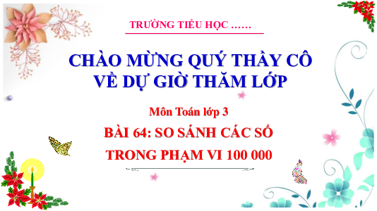 Bài 64: So sánh các số trong phạm vi 100 000 - Tiết 1 | Bài giảng PowerPoint Toán 3 | Cánh Diều
