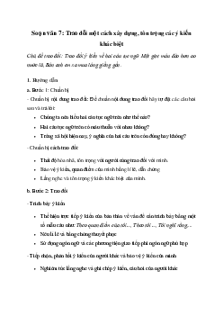 Trao đổi một cách xây dựng, tôn trọng các ý kiến khác biệt | Soạn văn 7 Chân trời sáng tạo