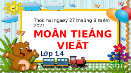 Giáo án điện tử Tiếng việt 1 bài 1 Chân trời sáng tạo: Học vần: N, n, M, m