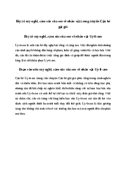 Bày tỏ suy nghĩ, cảm xúc của em về nhân vật trong truyện Cậu bé gặt gió Tiếng việt 4 Chân trời sáng tạo