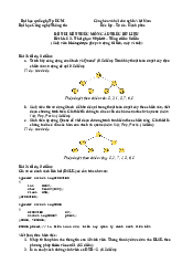 Đề thi kết thúc môn Cấu trúc dữ liệu và giải thuật | Trường Đại học CNTT Thành Phố Hồ Chí Minh