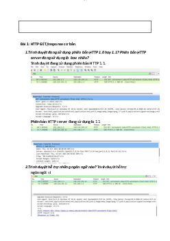 Thực hành mạng máy tính lab 2 - Nhập môn mạng máy tính | Trường Đại học CNTT Thành Phố Hồ Chí Minh