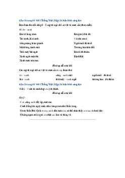 Giải VBT môn Tiếng việt 2 học kì 2 -  Bài 3: Mùa lúa chín | Chân trời sáng tạo