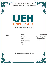 Bài kiểm tra giữa kỳ môn Sáp nhập, mua lại và tái cấu trúc doanh nghiệp  | Trường Đại học Kinh tế Thành phố Hồ Chí Minh