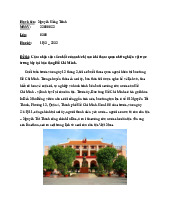 Báo cáo thu hoạch tham quan bảo tàng - môn tư tưởng Hồ Chí Minh