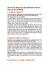 Vệ sinh lao động là gì? Quy định tiêu chuẩn an toàn vệ sinh lao động?