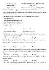 Đề thi thử tốt nghiệp THPT 2025 môn Vật lí bám sát đề minh họa - Đề 11