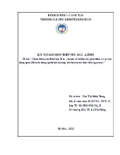 Quan điểm của Mác – Lenin về Kế thừa và Phát triển trong Học tập | Môn Triết học Mác - Lênin - Đại học Kinh Tế Quốc Dân