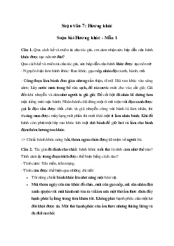 Hương khúc | Soạn văn 7 Chân trời sáng tạo