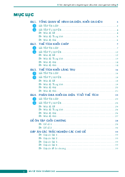 Bài tập tổng ôn khối đa diện và thể tích khối đa diện có đáp án