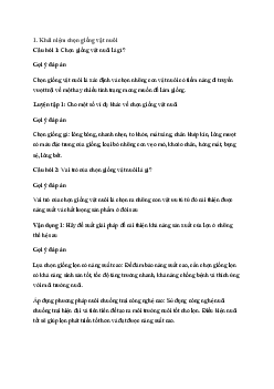 Giải Công nghệ 11 Bài 6: Chọn giống vật nuôi | Cánh diều