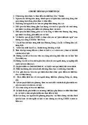 Bộ câu hỏi tiểu luận Triết học Mác - Lênin | Trường Đại học Vinh