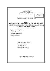 Tiểu luận: Bồi thường thiệt hại ngoài hợp đồng theo quy định của pháp luật và kiến nghị  | Đại học Huế