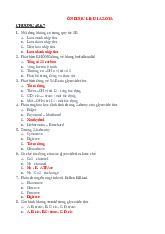 Trắc nghiệm Chương 4, 5, 6, 7 Dược liệu | Đại học Nguyễn Tất Thành