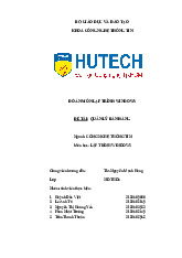 Đồ Án Lập Trình Windows: Quản Lý Bán Hàng