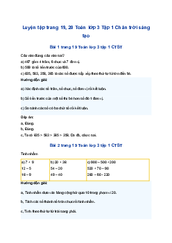 Toán lớp 3 trang 21, 22 Mi-li-mét Chân trời sáng tạo