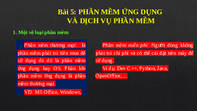 Bài 5 Chủ đề A | Bài giảng điện tử môn Tin học 11 Cánh diều