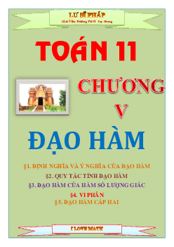 Chuyên đề đạo hàm – Lư Sĩ Pháp