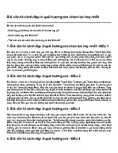 Bài văn tả cảnh đẹp ở quê hương em chọn lọc hay nhất | Tập làm văn 3