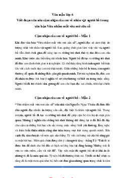 Đoạn văn cảm nhận của em về người bố trong Vừa nhắm mắt vừa mở cửa sổ - Chân Trời Sáng Tạo