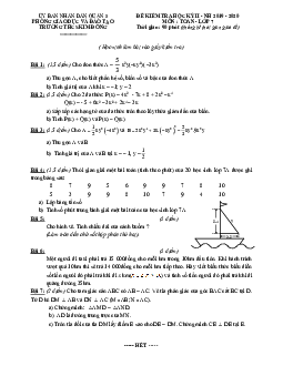 Đề kiểm tra học kì 2 Toán 7 năm 2019 – 2020 trường THCS Kim Đồng – TP HCM