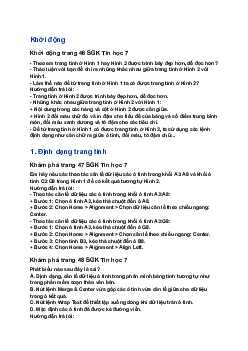 Giải SGK Tin học 7 Bài 10: Sử dụng hàm để tính toán| Chân trời sáng tạo