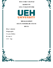 Tiểu luận môn Tư tưởng Hồ chí minh - trường đại học kinh tế- tài chính thành phố Hồ chí minh.