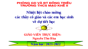 Giáo án điện tử Toán 6 Bài 4 Cánh diều: Phép nhân, phép chia phân số (tiết 2)