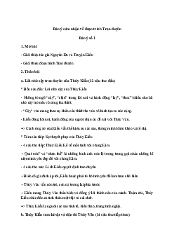 Văn mẫu lớp 11: Cảm nhận về đoạn trích Trao duyên của Nguyễn Du (2 Dàn ý + 9 Mẫu) | Cánh diều