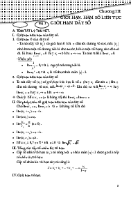 Tài liệu giới hạn, hàm số liên tục Toán 11 CTST