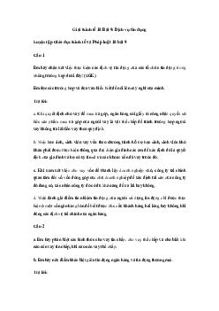 Giải Kinh tế 10 Bài 9: Dịch vụ tín dụng | Kết Nối Tri Thức