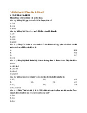 Đề thi học kì 2 Toán lớp 4 có đáp án mới nhất năm 2024