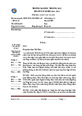 Bài thi học phần: Lịch sử Đảng Cộng sản Việt Nam (Mã số đề thi: 10) | Trường Đại học Thương Mại