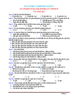 Trắc nghiệm Địa 6 Bài 7: Sự vận động tự quay quanh trục của Trái Đất và các hệ quả (có đáp án)