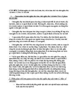 Từ định nghĩa vật chất của Lênin, hãy chỉ ra hạn chế của chủ nghĩa duy vật trước C.Mac về vật chất