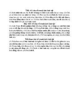 Viết 4-5 câu về tranh ảnh loài vật | Tập làm văn lớp 2 | Cánh diều