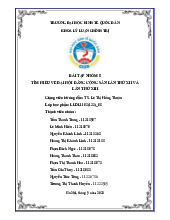 Tìm hiểu về đại hội đảng cộng sản lần thứ XII và lần thứ XIII | Bài tập nhóm môn Lịch sử đảng cộng sản Việt Nam