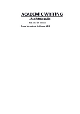 Academic Writing Guide at URJC: A Self-Study Resource | Môn Writing AE2 - Trường Đại học Quốc tế, Đại học Quốc gia Thành phố Hồ Chí Minh