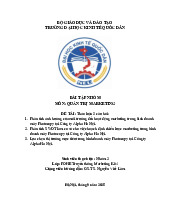 Phân Tích Chiến Lược Kinh Doanh Máy | Môn Quản trị marketing - Đại học Kinh Tế Quốc Dân