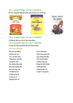 Giải SGK môn Tiếng việt 2 - Bài 10: Đọc sách báo viết về học tập (1) | Cánh Diều