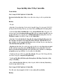 Soạn bài Đây thôn Vĩ Dạ | Ngữ văn 11 Cánh diều