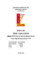 Báo cáo Thực Tập Cơ Bản: Thiết Kế Mạch Đa Hài | Thực tập cơ bản | Trường Đại học Bách khoa Hà Nội