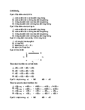 Câu hỏi trắc nghiệm ôn tập - Vật Lí Đại Cương 2 | Trường Đại học Kiến trúc Hà Nội
