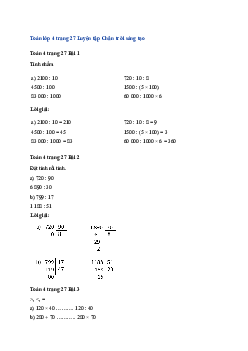 Toán lớp 4 trang 27 Bài 53: Em làm được những gì? Chân trời sáng tạo