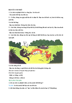 Giải SGK môn Tiếng việt 2 - Bài 8: Ôn tập giữa học kì1(2)|  Cánh Diều