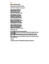 Đề 1: Đọc hiểu bài thơ Lưu Quang Vũ về tiếng Việt