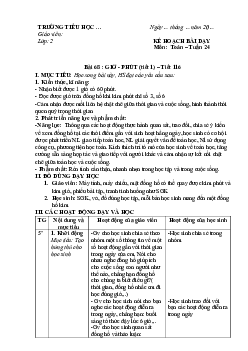 Giáo án Toán 2 sách Cánh diều (Cả năm) | Tuần 24